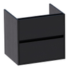 Saniclass Nexxt onderkast 59x45.5x55cm greeploos 2 lades met softclose MFC Black wood SW72236 Saniclass Nexxt onderkast 59x45.5x55cm greeploos 2 lades met softclose MFC Black wood SW72236