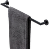 Geesa Nemox Handdoekrek Black Handdoekhouder - 64.9cm - zwart SW107588