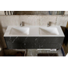 MONDIAZ KIVI 150cm badkamermeubel bekleed met TEGELS elegant black 4 lades Wastafel cloud dubbel 2 kraangaten SW408957 MONDIAZ KIVI 150cm badkamermeubel bekleed met TEGELS elegant black 4 lades Wastafel cloud dubbel 2 kraangaten SW408957