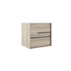 Saniclass Prime Essential Meuble sous lavabo - 60x55x46cm - 2 tiroirs - Poignée standard - MDF - chêne clair SW892658