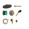 Hansgrohe Pulsify S inbouwdoucheset - 26cm - brushed bronze (brons) SW1566586