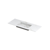 INK Post wastafel - 120x45x1cm - 1 wasbak - 1 kraangat - keramiek Calacatta mat SW693341