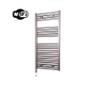 Sanicare HVW Elektrische Radiator - 111.8x45cm - 596W - wifi - thermostaat - chroom - linksonder - inox look (zilver) SW1185571