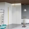 FugaFlow Eccelente Vetro Douche à l'italienne - 110x200cm - Clair - Bras plafond - Laiton brossé (doré) SW1124501