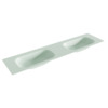 Mondiaz BIG small Greey solid surface inbouw wastafel 190cm dubbel SW434446 Mondiaz BIG small Greey solid surface inbouw wastafel 190cm dubbel SW434446