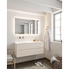 Mondiaz VICA ensemble de meuble de salle de bain - 120cm - meuble sous lavabo lin - 2 tiroirs - lavabo nuage gauche - sans trou de robinet - miroir LED - version XL 60cm de haut SW1098319