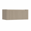 H&R Badmeubelen Juice Wastafelonderkast - 100x45x40cm - rechterhoek afgerond - 3D-front - 1 lade - geïntegreerde greep - olive SW1259721