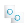 Grohe Nova Cosmopolitan Light wc bedieningsplaat dualflush verticaal horizontaal inclusief led verlichting chroom 0434147 Grohe Nova Cosmopolitan Light wc bedieningsplaat dualflush verticaal horizontaal inclusief led verlichting chroom 0434147