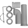Duravit Vario afvoer - voor horizontaal en verticaal aansl.7-24 cm - wit 0293709