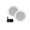Aquasound Bluetooth Audio système audio bluetooth - (50 watt / bt4.0 / auto-aux) - ensemble de haut-parleurs twist (blanc) - 230v/12v SW73031