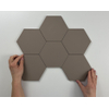Cifre Ceramica Hexagon Timeless wand- en vloertegel - 15x17cm - 9mm - Zeshoek - Taupe mat SW476710