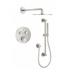 Grohe - Adema Rise Regendoucheset - Inbouw - 2 functies - met Adema Rise hoofddouche 20cm - staafhanddouche - wandarm - glijstang 90 cm - Grohe Grohtherm inbouwthermostaat - chroom SW811912