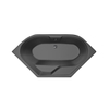 Xenz NewGuinea baignoire d’angle 140x140cm avec pieds sans vidage Acrylique Ebony mat SW103512 Xenz NewGuinea baignoire d’angle 140x140cm avec pieds sans vidage Acrylique Ebony mat SW103512