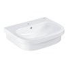 Grohe Euro keramiek opz.wastafel 60x48 cm Met kraangat wit SW205891 Grohe Euro keramiek opz.wastafel 60x48 cm Met kraangat wit SW205891