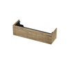 INK Wastafelonderkast - 140x45x37.6cm - 1 lade - push to open - met recht opdekfront - MFC - Naturel eiken SW439524
