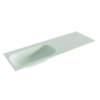 Mondiaz BIG small Greey solid surface inbouw wastafel 140cm links SW431938 Mondiaz BIG small Greey solid surface inbouw wastafel 140cm links SW431938