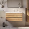 Brauer Core Series badkamermeubelset - 100x45x52cm - wastafel Frost - honey SW1601173