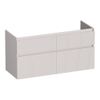 BRAUER Delight Wavy meuble sous-lavabo 120 4 tiroirs softclose - sans poignées - 2 découpes pour siphon - sable mat SW1199567