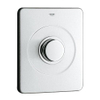 GROHE Plaque de commande WC commande à bouton-poussoir pour chasse directe inox 0437802