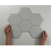 Terravito Bereno carreau mural et de sol - 15x17cm - 9mm - Hexagone - Gris clair mat SW476709