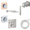 Grohe Grohtherm SmartControl Doucheset - inbouwbox - inbouwthermostaat - hoofddouche - douchearm - douchehouder - doucheslang - supersteel brushed SW1208336