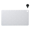 Sealskin Ribb Badmat - 40x70cm - Antislip - inclusief - zwarte haak - Wit SW1421062