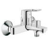 Grohe Bau Loop Mitigeur bain mural avec inverseur et raccords entraxe=15cm avec levier ouvert chrome SW47045 Grohe Bau Loop Mitigeur bain mural avec inverseur et raccords entraxe=15cm avec levier ouvert chrome SW47045