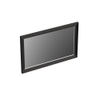 Forzalaqua Reno 2.0 miroir 80x50cm Rectangulaire sans éclairage avec cadre Chêne massif Black oiled SW492684
