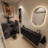 MONDIAZ TURE-DLUX Meuble de toilettes 120 cm Urban. EDEN lavabo Lava position droite. Avec 1 trou de robinet. SW1103666