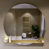Mondiaz SPOT Miroir de salle de bain - rond 120cm - plan de miroir - couleur Oro SW1235577
