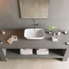 Ideavit Solidpool vasque à poser 55x35x13cm solid surface blanc SW704719