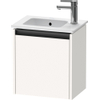Duravit Ketho.2 Fonteinkast - met 1 deur - 41x29.2x44cm rechts - met greep antraciet - wit supermat SW772247