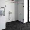 Saniclass Create douchedeur 200x200cm 2-delig profielloos met antikalk en 8mm veiligheidsglas koper SW486598 Saniclass Create douchedeur 200x200cm 2-delig profielloos met antikalk en 8mm veiligheidsglas koper SW486598