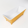Mondiaz Lundy Baignoire sur pieds 170x75cm Couleur Ocher mat Couleur intérieure Blanc SW491611 Mondiaz Lundy Baignoire sur pieds 170x75cm Couleur Ocher mat Couleur intérieure Blanc SW491611