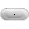 Duravit Starck Kunststof bad acryl ovaal - vrijstaand - 180x80x46cm - met paneel - met poten - glans wit 0315729