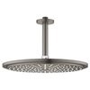 Grohe Rainshower hoofddoucheset: hoofddouche Ø31cm met douchearm plafondmontage 14.2cm brushed hard graphite SW98877 Grohe Rainshower hoofddoucheset: hoofddouche Ø31cm met douchearm plafondmontage 14.2cm brushed hard graphite SW98877