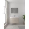 Bruynzeel Box badmeubelset 90x45cm 1 kraangat 1 wasbak 2 lades met spiegel met softclose composite kasjmier grijs SW383945 Bruynzeel Box badmeubelset 90x45cm 1 kraangat 1 wasbak 2 lades met spiegel met softclose composite kasjmier grijs SW383945