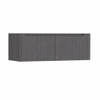H&R Badmeubelen Juice Meuble sous lavabo - 120x45x40cm - angle droit arrondi - 2 tiroirs - poignée intégrée - Wengé SW1110121