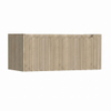 H&R Badmeubelen Juice Wastafelonderkast - 100x45x40cm - rechterhoek afgerond - 3D-front - 1 lade - geïntegreerde greep - french oak SW1259695