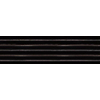 SAMPLE vtwonen Tegels Rib Wandtegel - 13x45cm - 9mm - Witte scherf - Azabache (Zwart) SW1221063