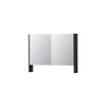 Ink spk3 armoire de toilette avec double portes en miroir, 2 portes avec étagère ouverte et prise de courant/interrupteur SW440210