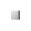 INK SPK1 spiegelkast – 60x60x14 cm – 1 deur, dubbelzijdige spiegeldeurr – Fineer Chocolate SW439783