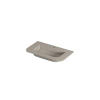 INK Fora Wastafel - 80x45x1.7cm - 1 kraangat - afgeronde hoeken - porselein - mat creme cotton SW1406019