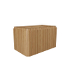 Royal Plaza Terra Meuble sous-lavabo - 80cm - 2 tiroirs - coins arrondis - sandwood (chêne clair) SW1174097