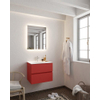 Mondiaz VICA Ensemble de meuble de salle de bain - 60cm - meuble sous-vasque fire - 2 tiroirs - lavabo moon milieu - 1 trou de robinet - version XL 60cm haut SW1090721