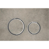 Plaque de commande Geberit Sigma50 - chasse d'eau à 2 boutons - rond - chrome/effet béton SW420191
