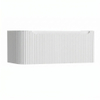 H&R Badmeubelen Juice Wastafelonderkast - 100x45x40cm - linkerhoek afgerond - 3D-front - 1 lade - geïntegreerde greep - wit mat SW1259736