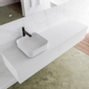 MONDIAZ LAGOM 160cm badmeubel solid surface talc 2 lades Wastafel BINX opzetkom links 1 kraangat SW409065 MONDIAZ LAGOM 160cm badmeubel solid surface talc 2 lades Wastafel BINX opzetkom links 1 kraangat SW409065