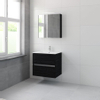 Bruynzeel Miko badmeubelset 66x71x51cm 1 kraangat 1 wasbak 2 lades met spiegelkast met softclose zwart eiken SW384484 Bruynzeel Miko badmeubelset 66x71x51cm 1 kraangat 1 wasbak 2 lades met spiegelkast met softclose zwart eiken SW384484