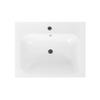 Best Design lavabo 60cm pour meuble Splash avec trou de robinetterie blanc SW816109